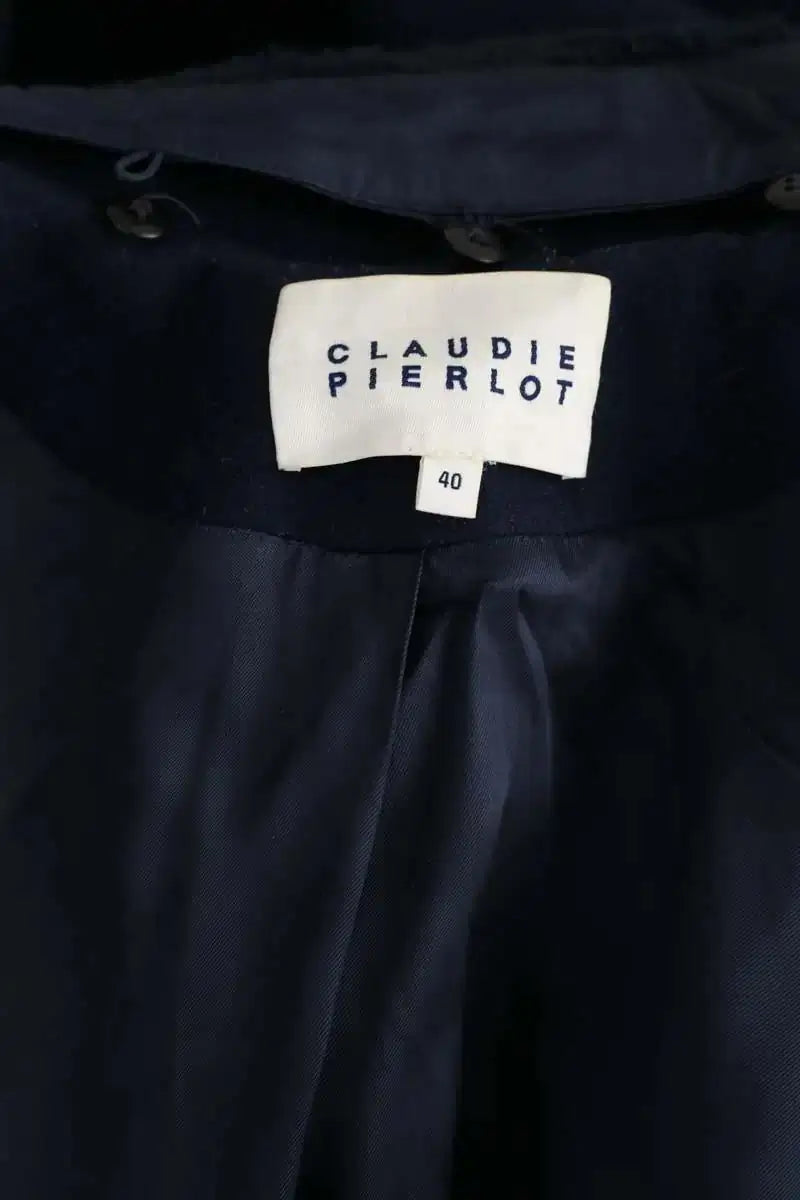 Manteau Claudie Pierlot Bleu en Laine