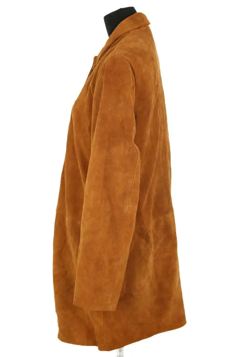 Manteau Claudie Pierlot Camel en Daim