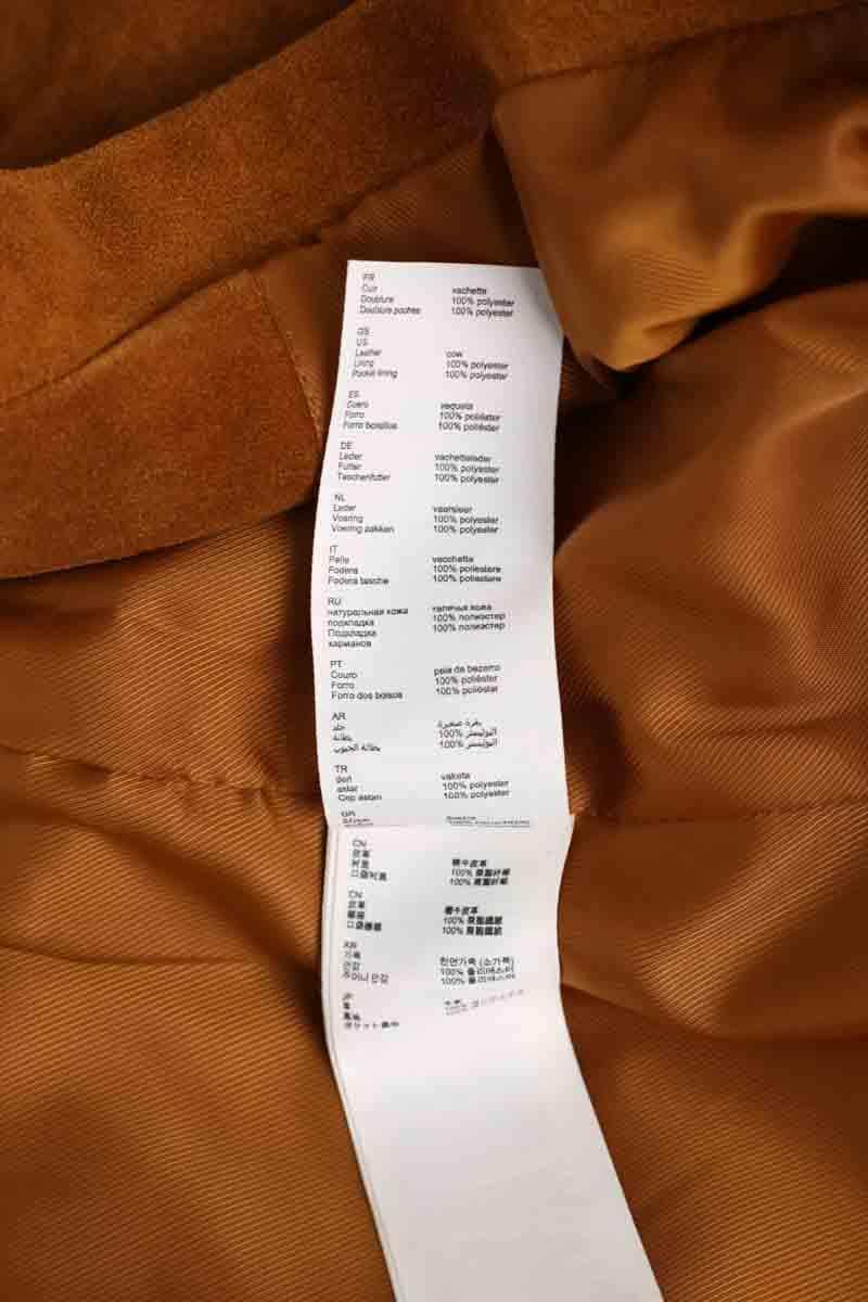 Manteau Claudie Pierlot Camel en Daim