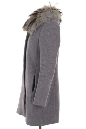 Manteau Claudie Pierlot Gris en Laine