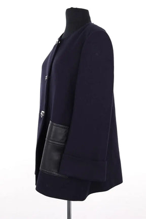 Manteau Claudie Pierlot Marine en Laine