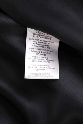 Manteau Claudie Pierlot Marine en Laine