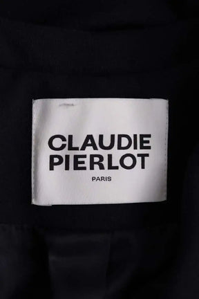 Manteau Claudie Pierlot Marine en Synthétique