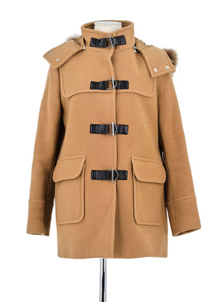 Manteau Claudie Pierlot Marron en Laine, taille M - Seconde Main