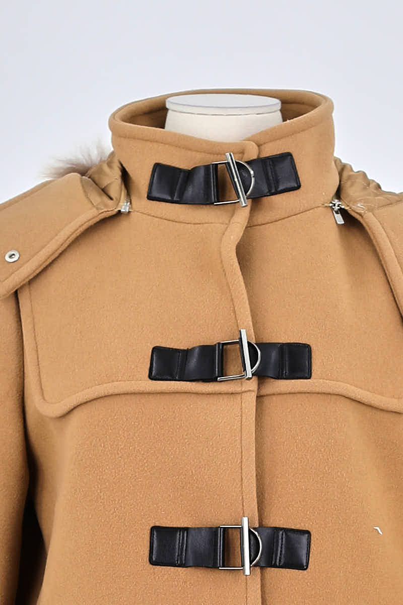 Manteau Claudie Pierlot Marron en Laine