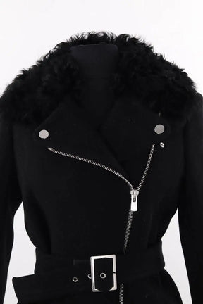 Manteau Claudie Pierlot Noir en Coton