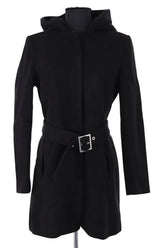 Manteau Claudie Pierlot Noir en Laine, taille M - Seconde Main