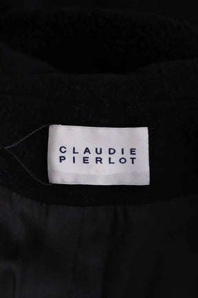 Manteau Claudie Pierlot Noir en Laine