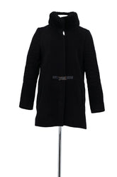 Manteau Claudie Pierlot Noir en Laine, taille S - Seconde Main