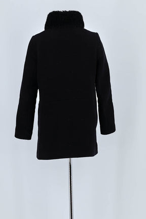 Manteau Claudie Pierlot Noir en Laine
