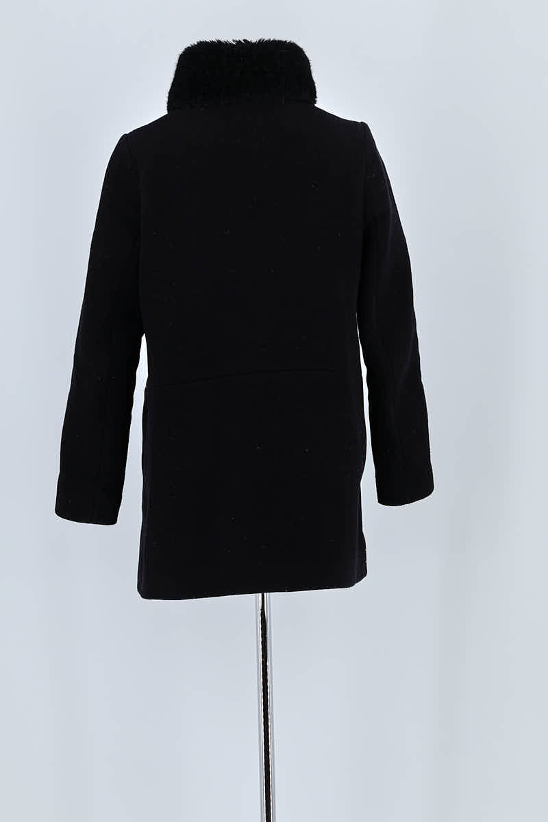 Manteau Claudie Pierlot Noir en Laine