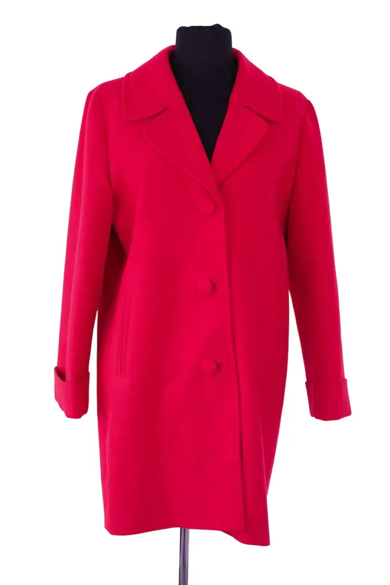 Manteau Claudie Pierlot Rouge en Coton, taille M - Seconde Main