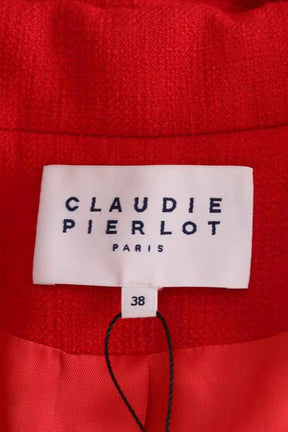 Manteau Claudie Pierlot Rouge en Coton