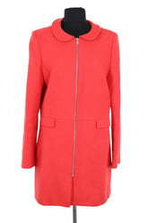 Manteau Claudie Pierlot Rouge en Laine, taille L - Seconde Main