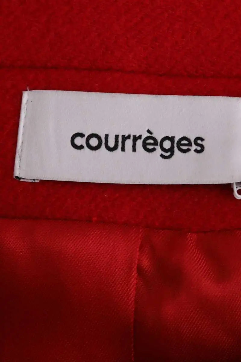 Manteau Courrèges Rouge en Laine