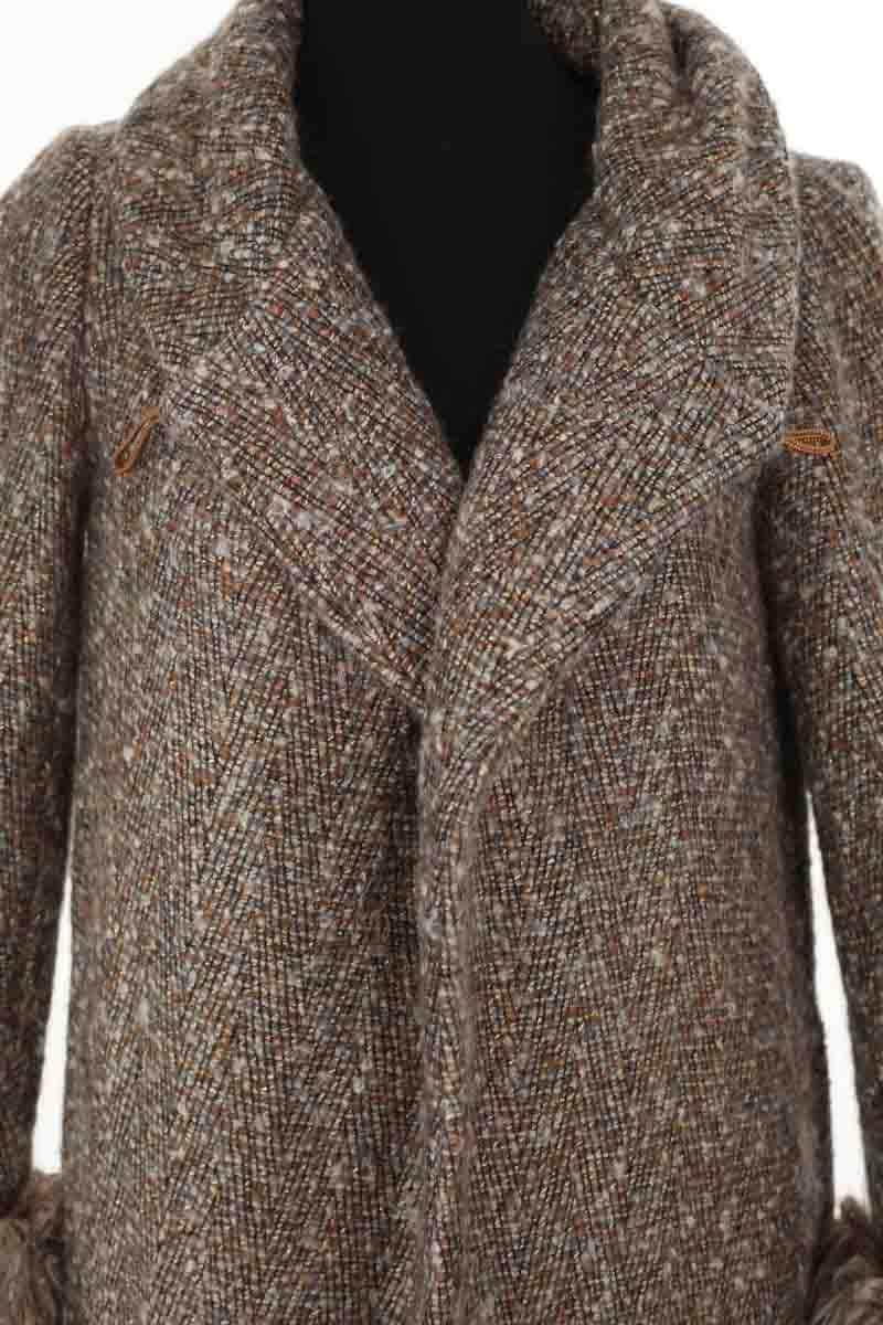 Manteau Diane Von Furstenberg Marron en Laine