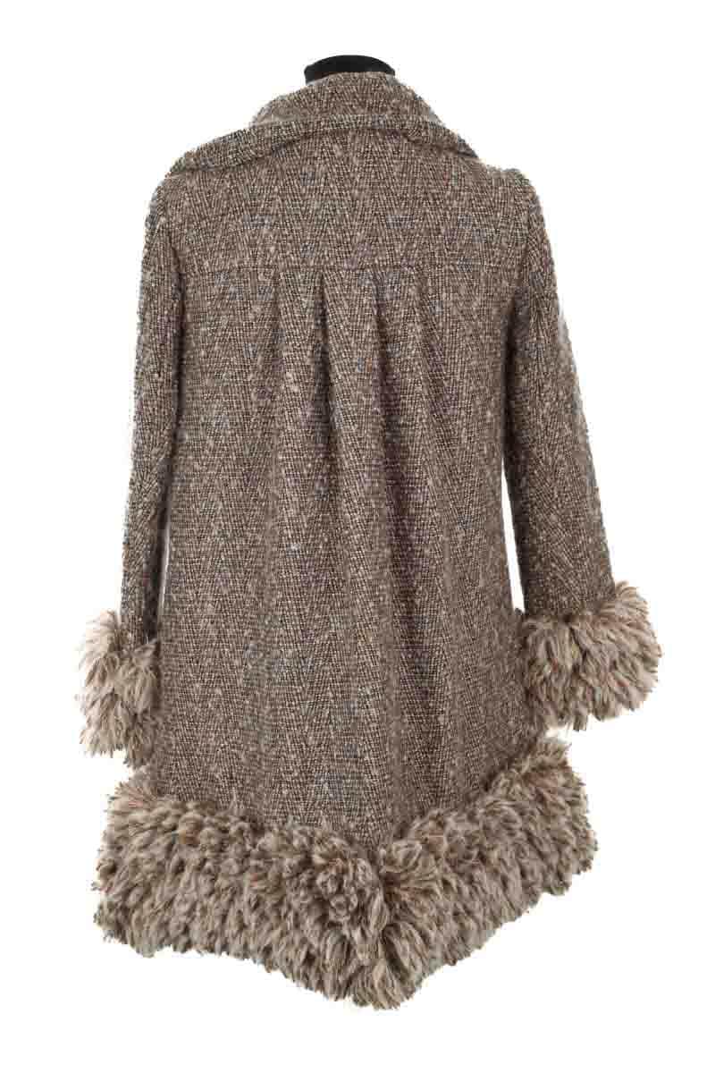 Manteau Diane Von Furstenberg Marron en Laine