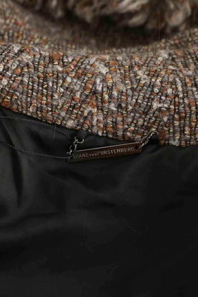 Manteau Diane Von Furstenberg Marron en Laine