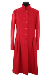 Manteau Emporio Armani Rouge en Laine, taille L - Seconde Main