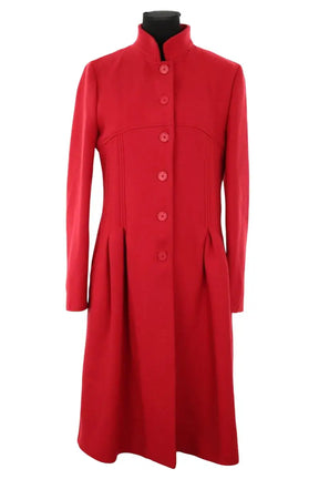 Manteau Emporio Armani Rouge en Laine, taille L - Seconde Main