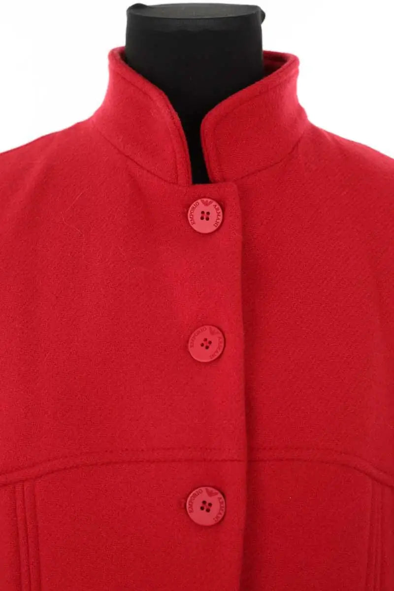 Manteau Emporio Armani Rouge en Laine