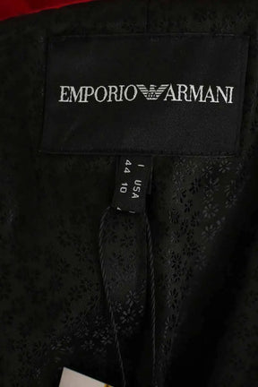 Manteau Emporio Armani Rouge en Laine