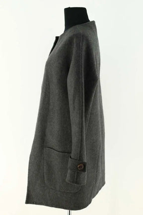 Manteau Eric Bompard Gris en Cachemire