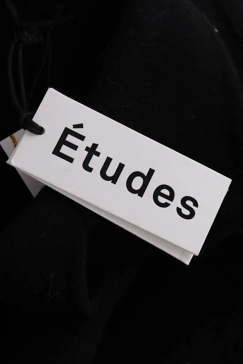 Manteau Etudes Noir en Laine