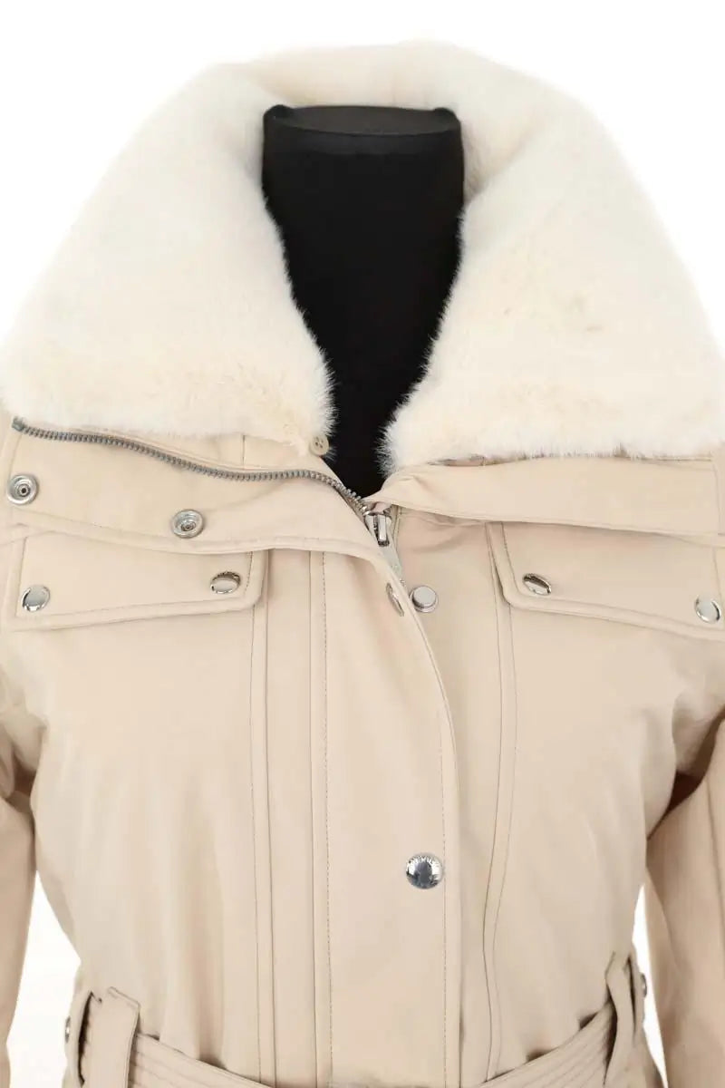Manteau Fusalp Beige en Polyester