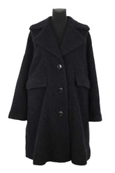 Manteau Ganni Noir en Laine, taille S - Seconde Main