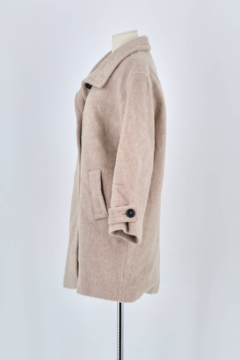 Manteau Gerard Darel Beige en Laine