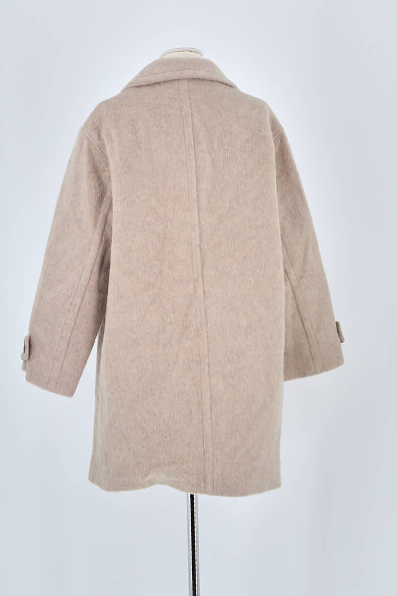 Manteau Gerard Darel Beige en Laine