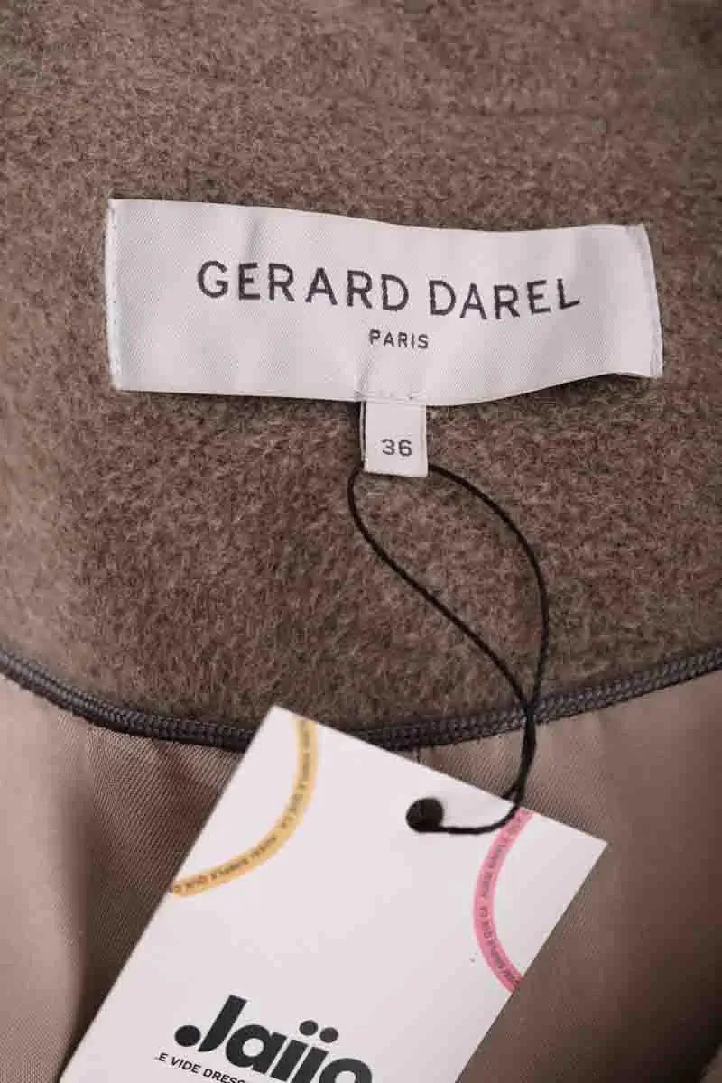 Manteau Gerard Darel Marron en Laine