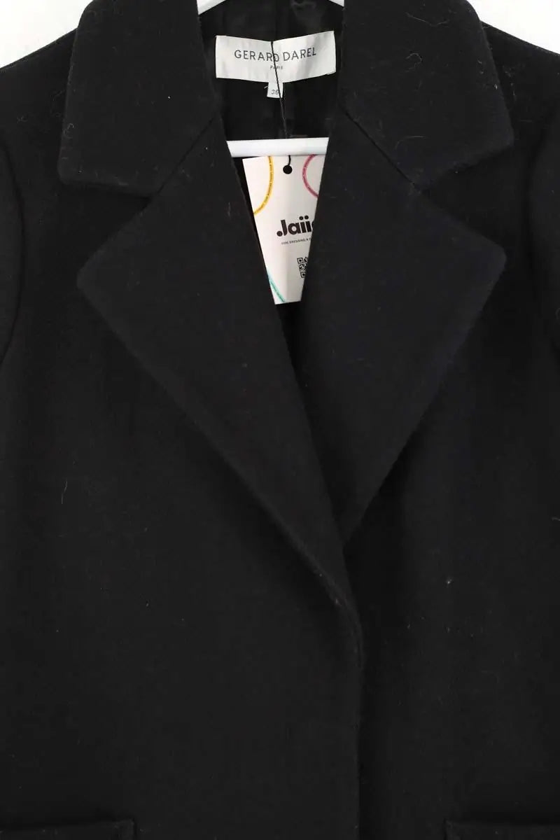 Manteau Gerard Darel Noir en Laine