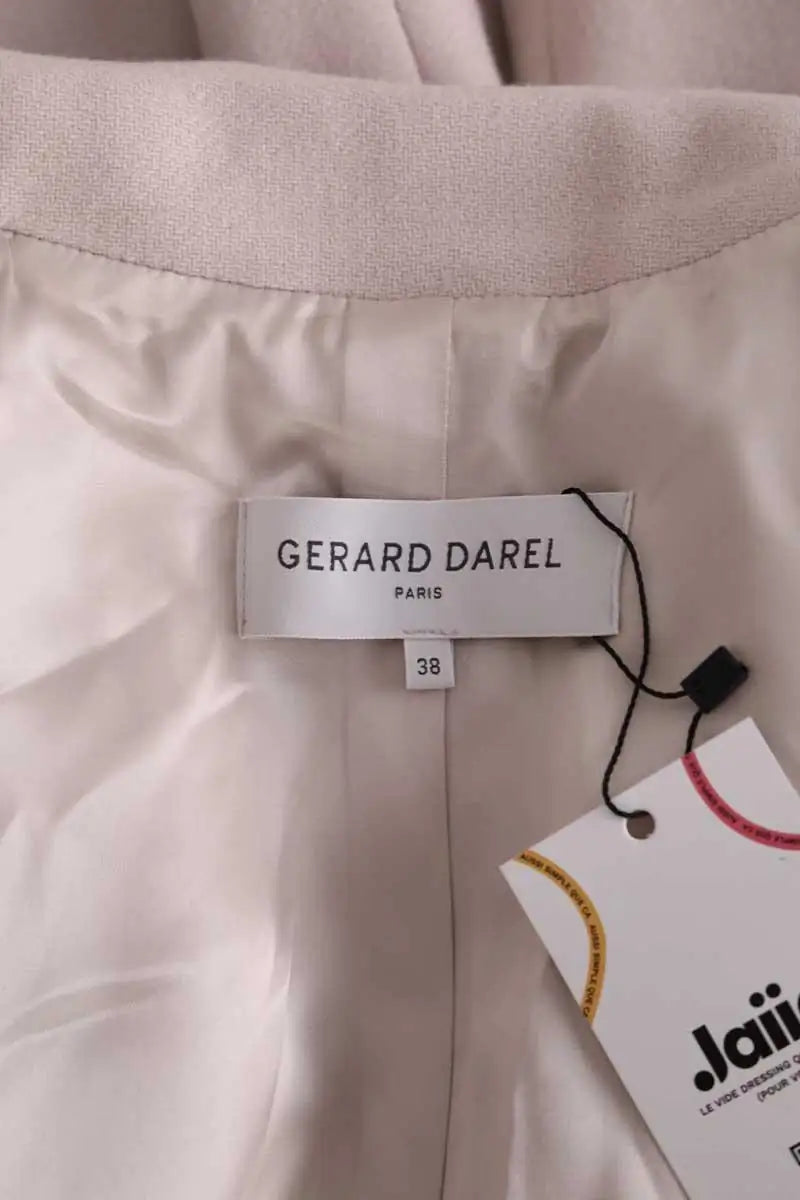 Manteau Gerard Darel Rose en Laine