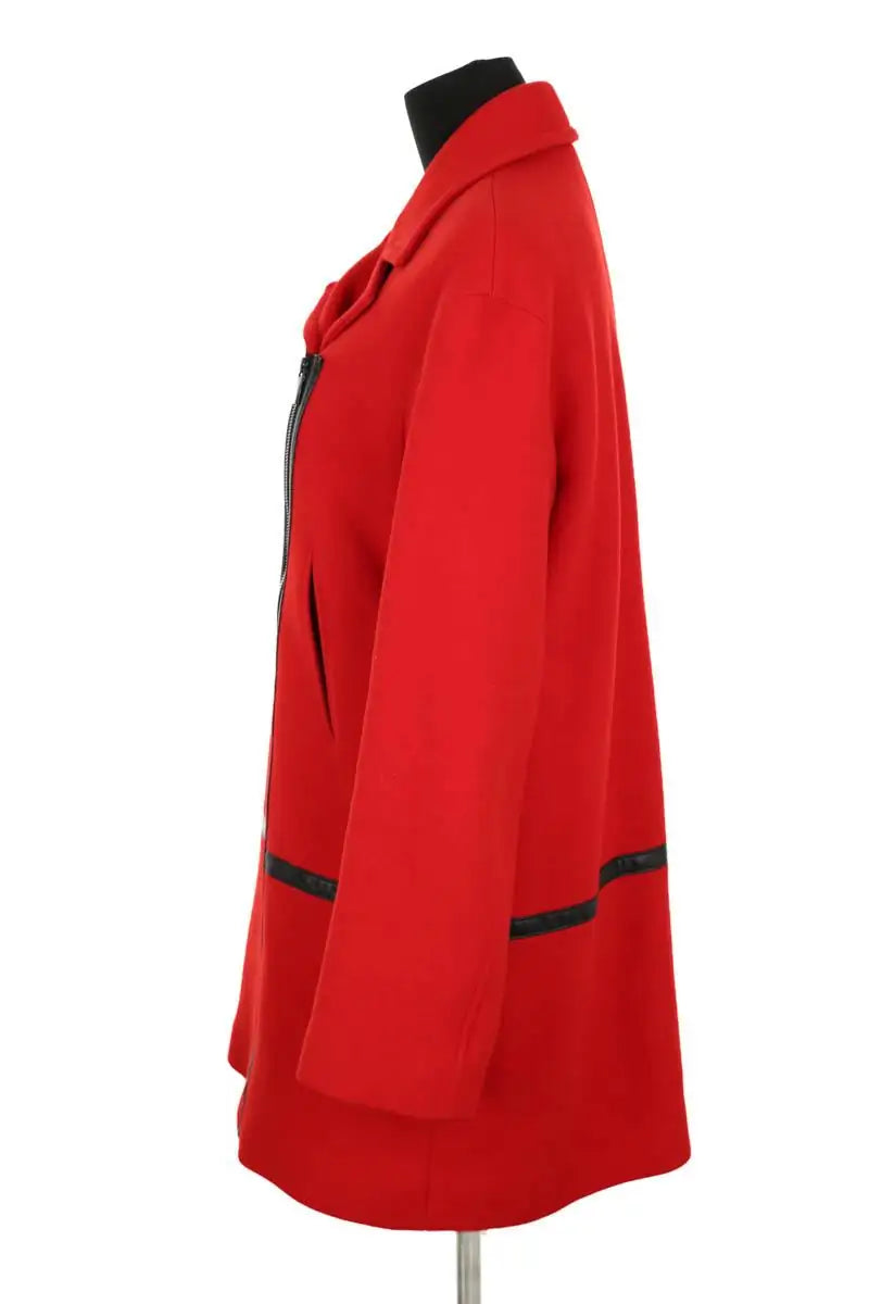 Manteau Gerard Darel Rouge en Laine