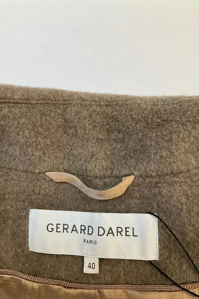 Manteau Gerard Darel Taupe en Laine