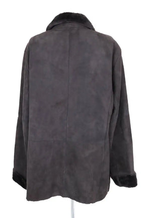 Manteau Giorgio Armani Armani Collezioni Gris en Daim