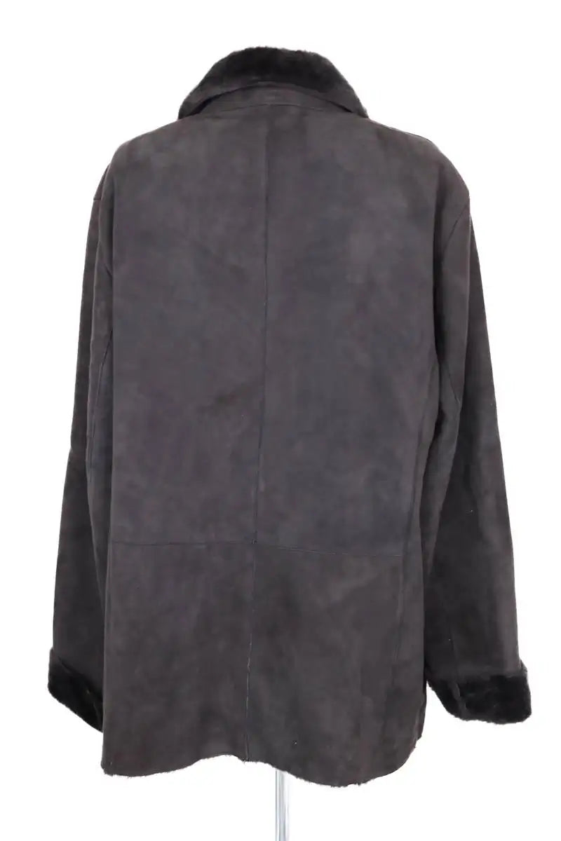 Manteau Giorgio Armani Armani Collezioni Gris en Daim