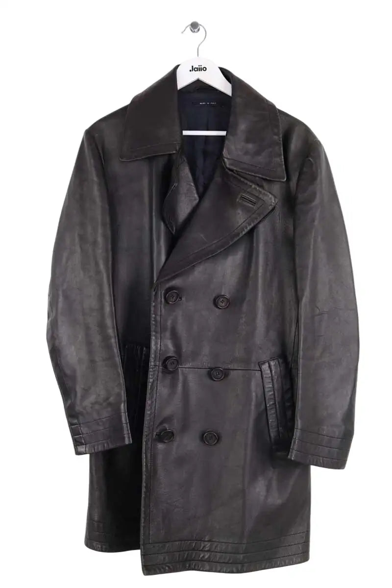Manteau Gucci Noir en Cuir, taille XXXL - Seconde Main