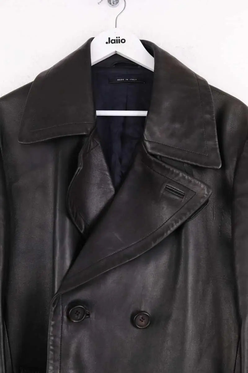 Manteau Gucci Noir en Cuir