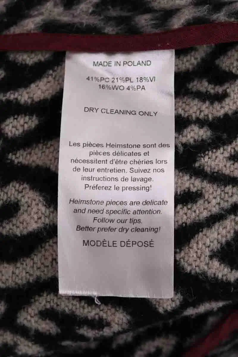 Manteau Heimstone Noir en Synthétique