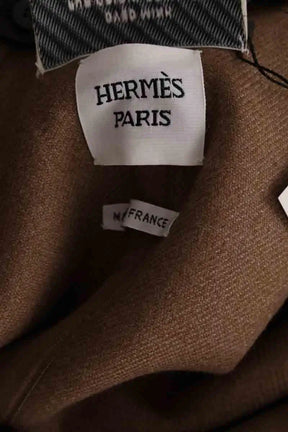 Manteau Hermès Camel en Cachemire