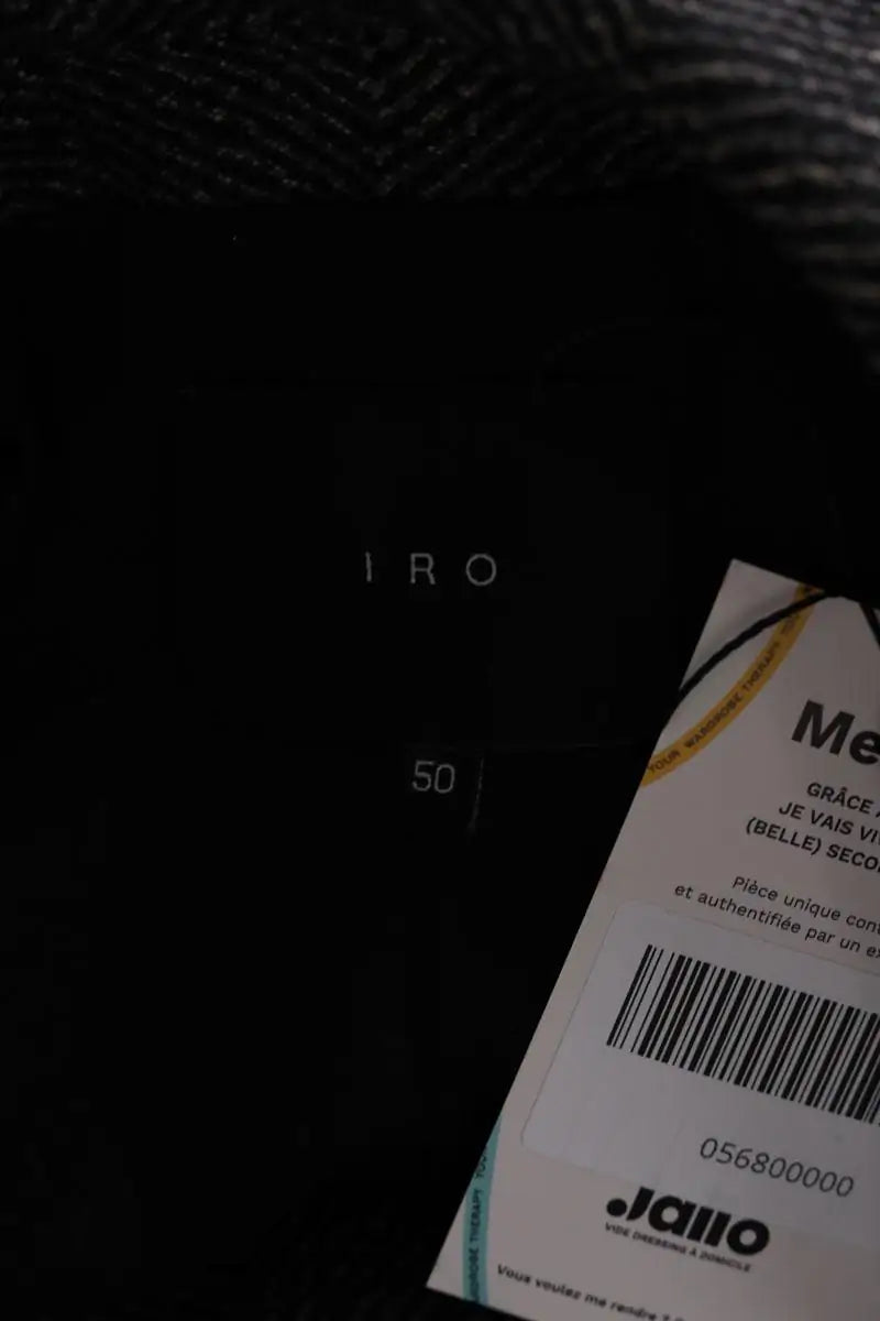 Manteau Iro Anthracite en Lin
