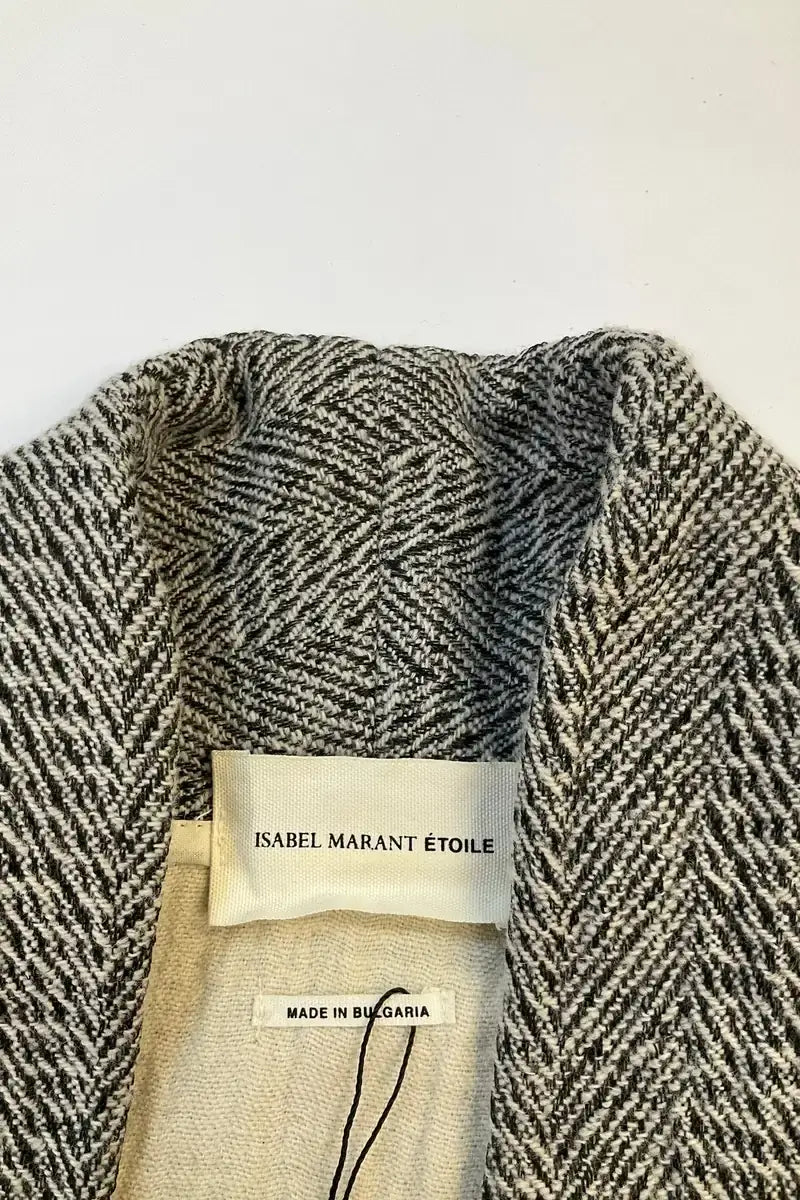 Manteau Isabel Marant Étoile Anthracite en Synthétique