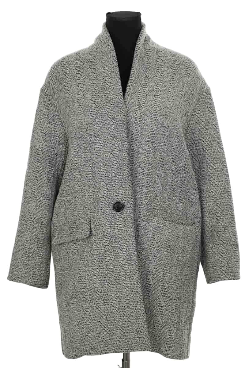 Manteau Isabel Marant Étoile Gris en Laine, taille L - Seconde Main
