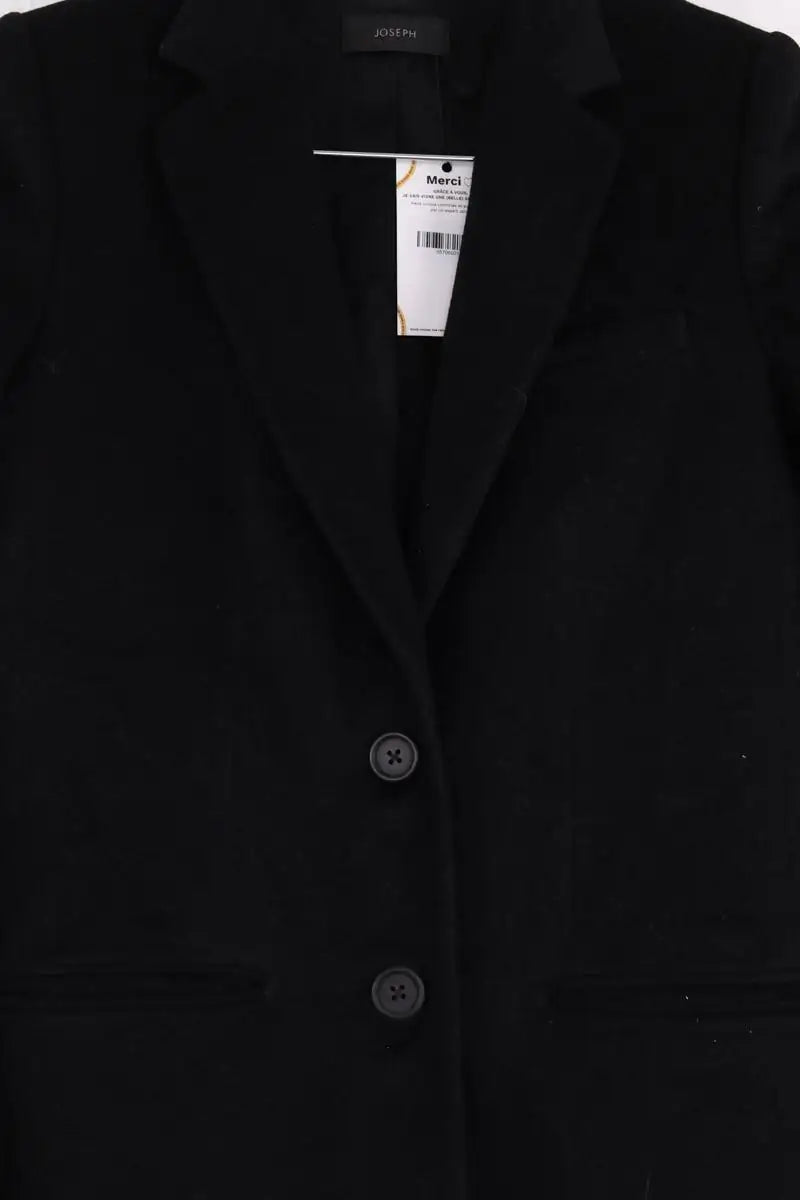 Manteau Joseph Noir en Laine