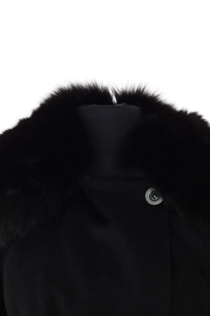 Manteau Joseph Noir en Laine