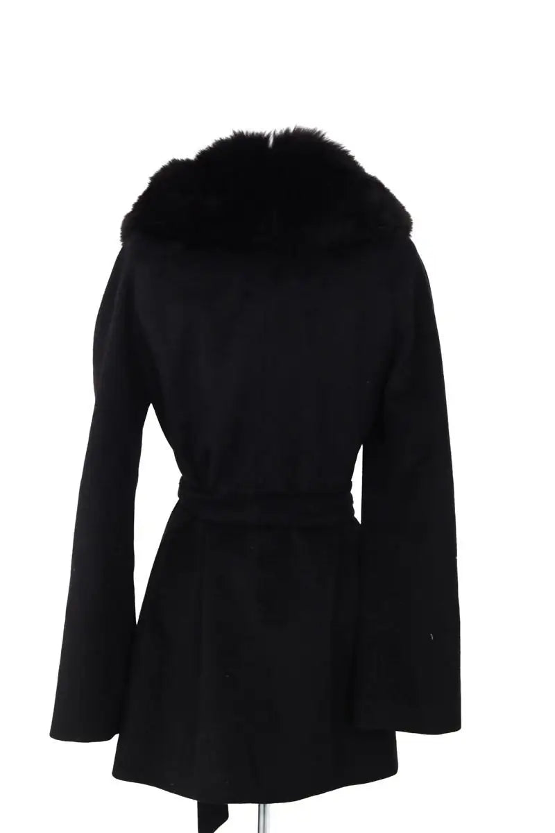 Manteau Joseph Noir en Laine