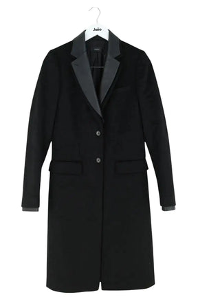 Manteau Joseph Noir en Laine, taille S - Seconde Main